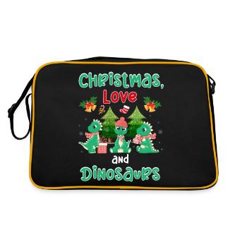 This Boy Loves Dinosaur Kids Boy Boy Dino - Retro Bag - black/gold - Back