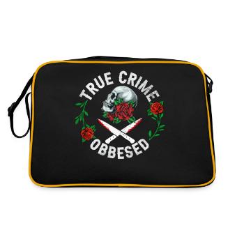 True Crime Obsessed - Retro Bag - black/gold - Back