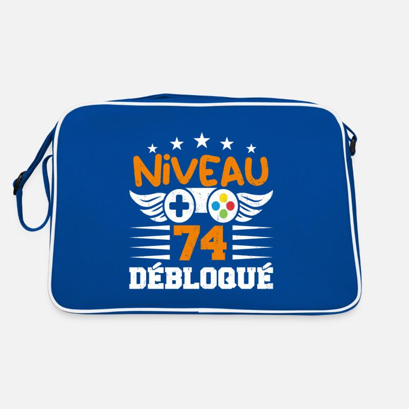 Niveau 74 débloqué - idée cadeau anniversaire Sac Retro