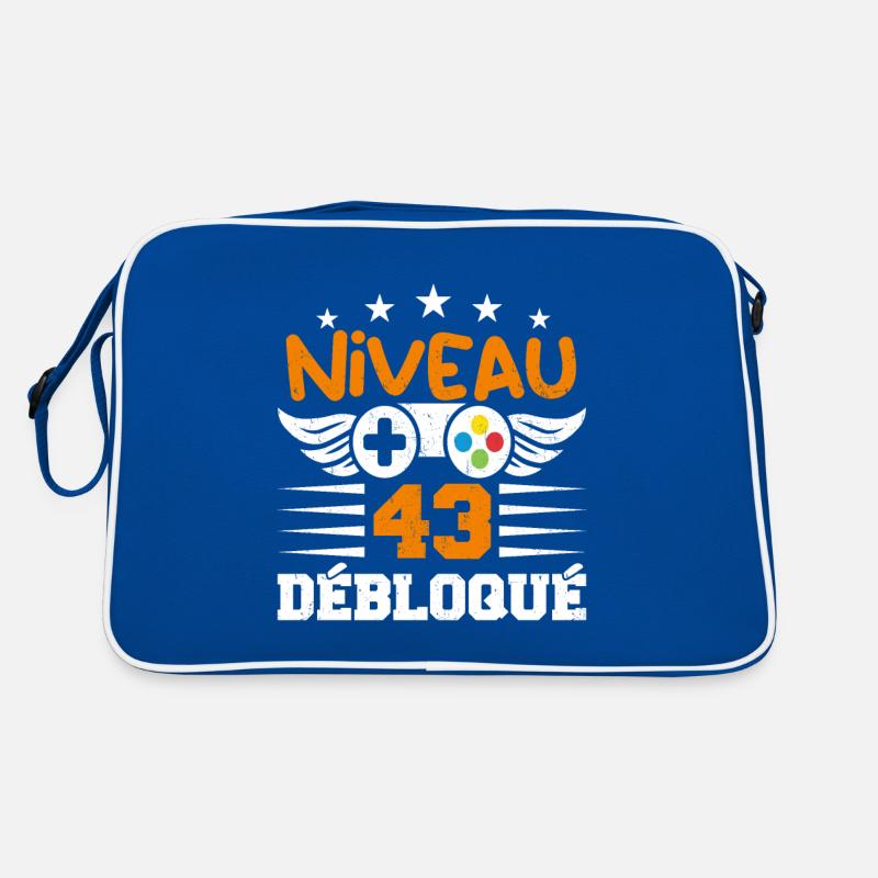 Niveau 43 débloqué - idée cadeau anniversaire Sac Retro