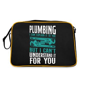 Plomberie Plombier Plomberie Vintage Plomberie - Sac Retro - noir/or - Dos