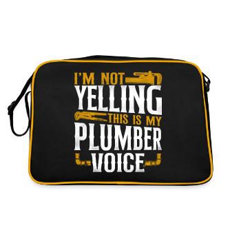 Plombier de plomberie vintage je ne suis pas - Sac Retro - noir/or - Dos