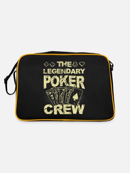 Équipage de poker - Sac Retro - noir/or - Dos