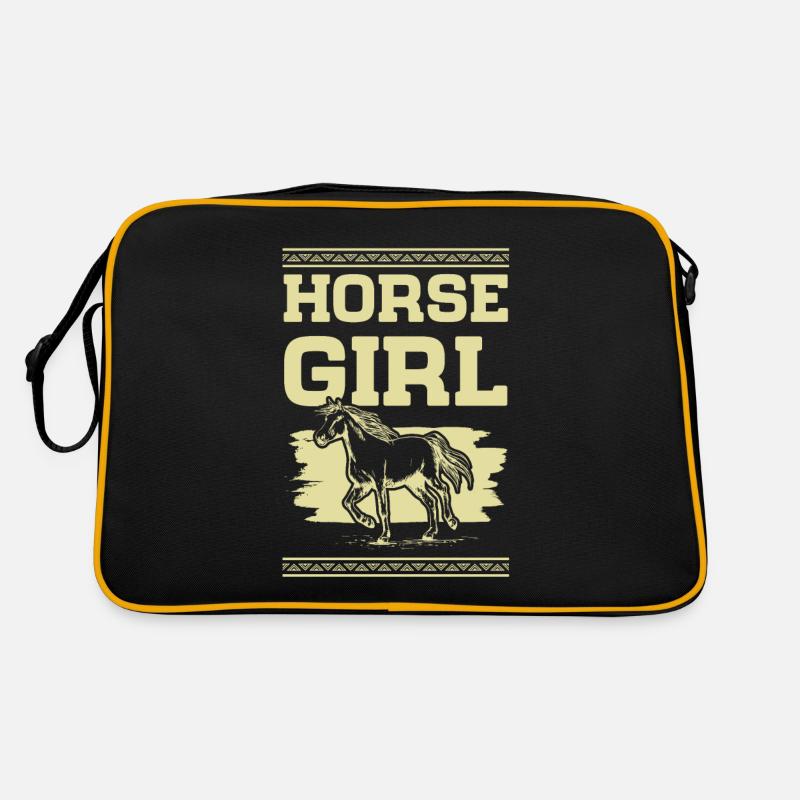 Fille à cheval Sac Retro