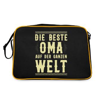 Meilleure grand-mère du monde - Sac Retro - noir/or - Dos