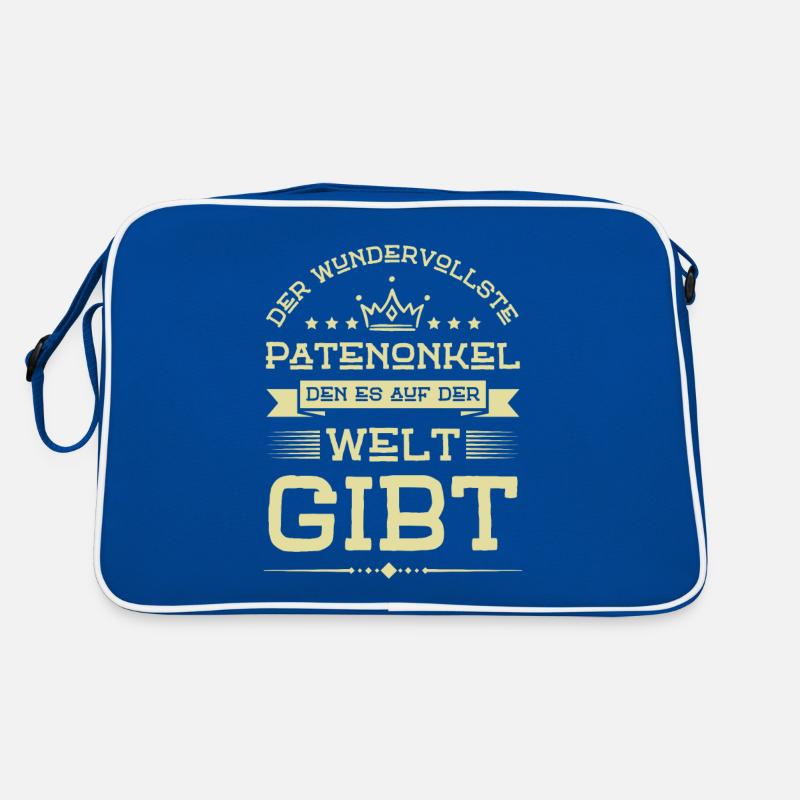 Bester Patenonkel der Welt Retro Tasche