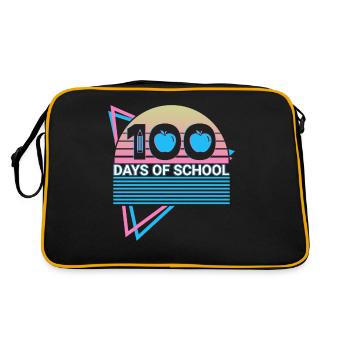 100 Days School Retro - Retro Bag - black/gold - Back