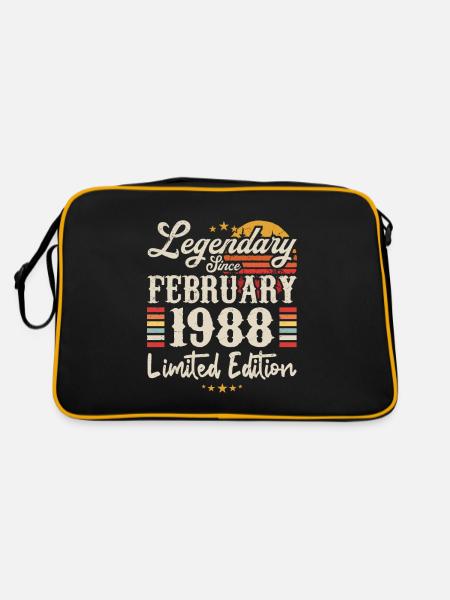 Legendary Since February 1988 | Limited Edition - Retro Bag - black/gold - Back