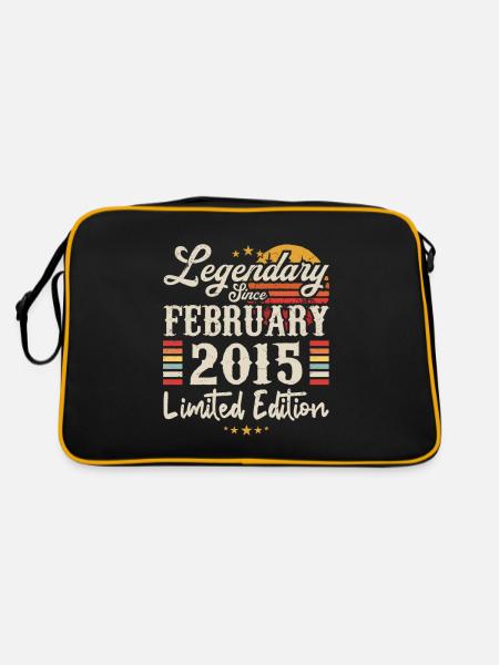 Legendary Since February 2015 | Limited Edition - Retro Bag - black/gold - Back