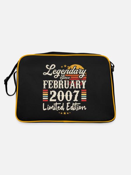 Legendary Since February 2007 | Limited Edition - Sac Retro - noir/or - Dos