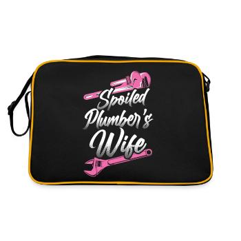 Plomberie Femme plombier gâtée - Sac Retro - noir/or - Dos