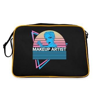 Make-up artist retro - Retro Bag - black/gold - Back