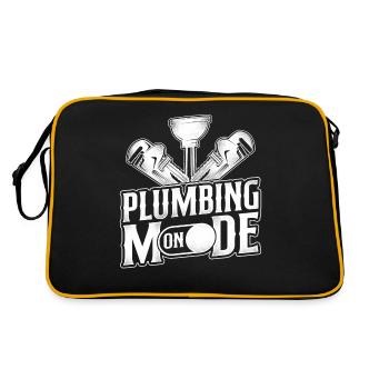 Plomberie Plombier Plomberie Vintage Plomberie - Sac Retro - noir/or - Dos