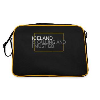 Islande Dicton - Sac Retro - noir/or - Dos
