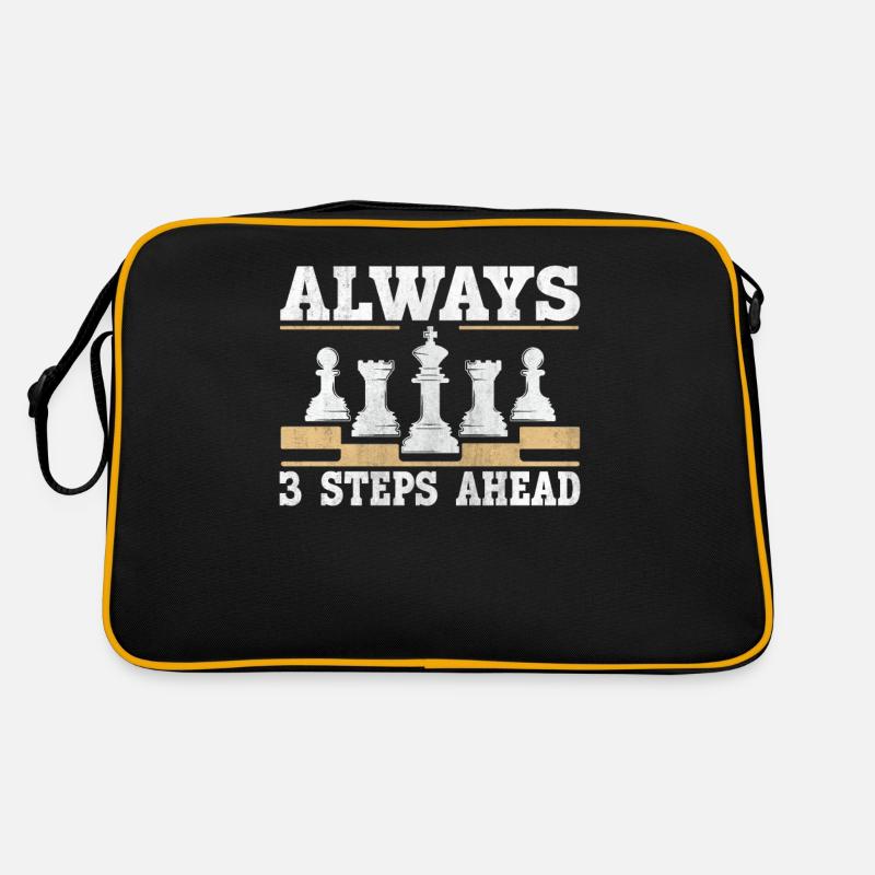 Toujours 3 pas d’avance drôles d’échecs Sac Retro
