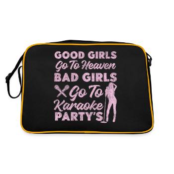 Karaoké Chanteuse Vintage Good Girls - Sac Retro - noir/or - Dos