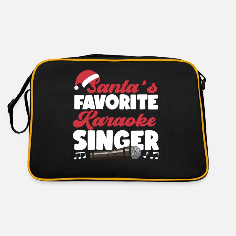 Karaoke Singer Christmas Santa's Retro Tasche