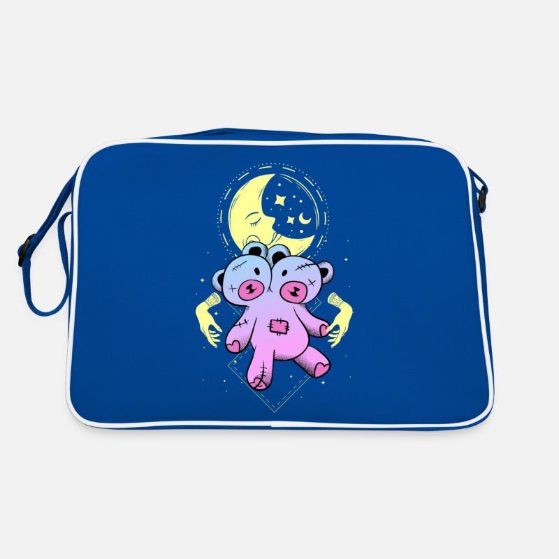 Kawaii Bear Pastel Goth Crescent Moon Gothic Retro Tasche