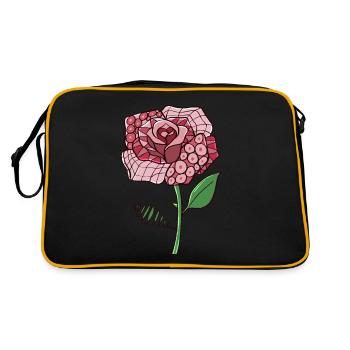 Avant Garde Aesthetic Rose Weirdcore Hippie - Retro Bag - black/gold - Back