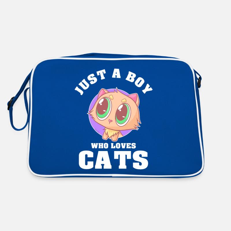 Juste un garçon qui aime les chats Sac Retro