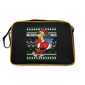 Pull de Noël moche Canard de Noël - Sac Retro - noir/or - Dos