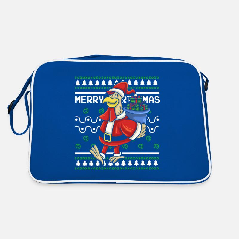 Pull de Noël moche Canard de Noël Sac Retro
