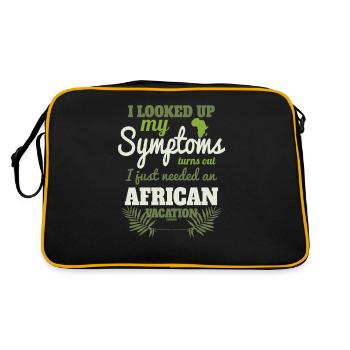 Je dois aller en Afrique - Sac Retro - noir/or - Dos