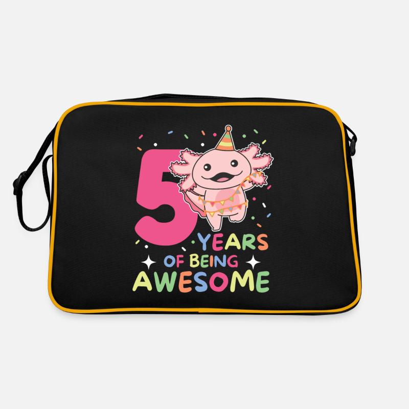 Axolotl pour les enfants de 5 ans Sac Retro
