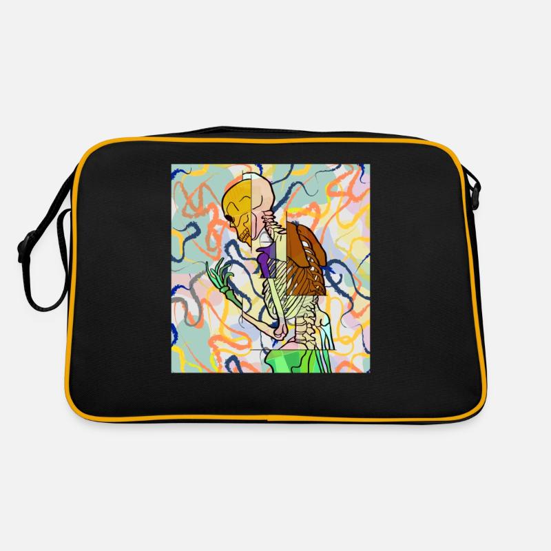 Avant Garde Aesthetic Skeleton Retro Bag