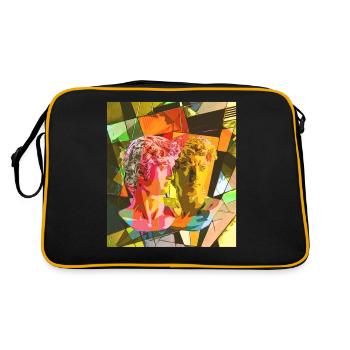 Avant Garde Aesthetic David Head Statue - Retro Bag - black/gold - Back