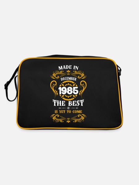 Made In Décembre 1985 The Best - Sac Retro - noir/or - Dos