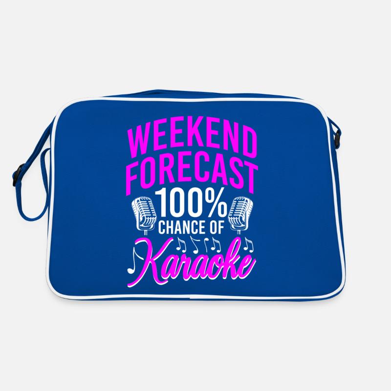 Karaoke Singer Weekend Forecast Retro Tasche
