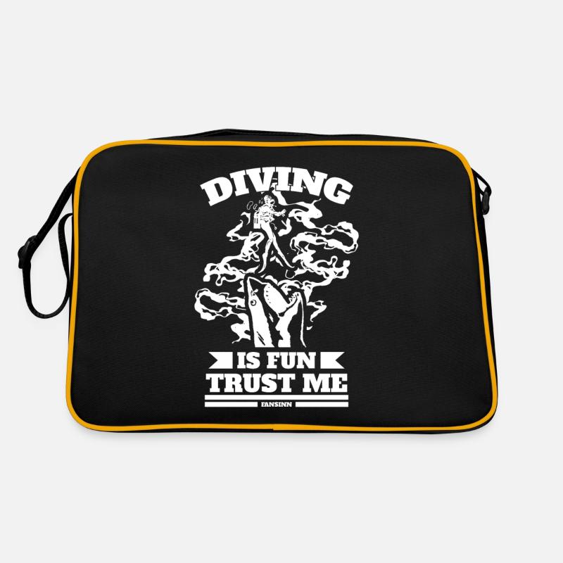Tauchen Scuba Tauchlehrer Urlaub Sommer Geschenk Retro Tasche