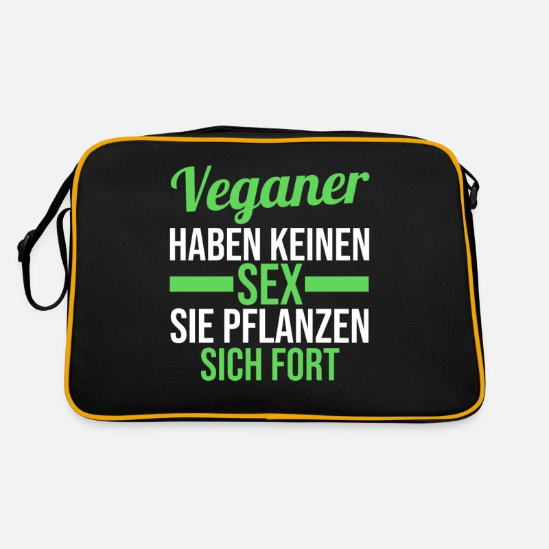 Anti Vegan Retro Tasche