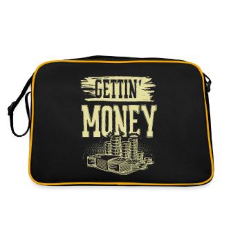 getting money - Retro Bag - black/gold - Back