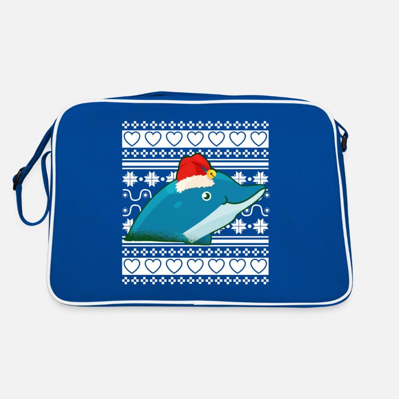 Moche pull de Noël Tshirt dauphin de Noël Sac Retro