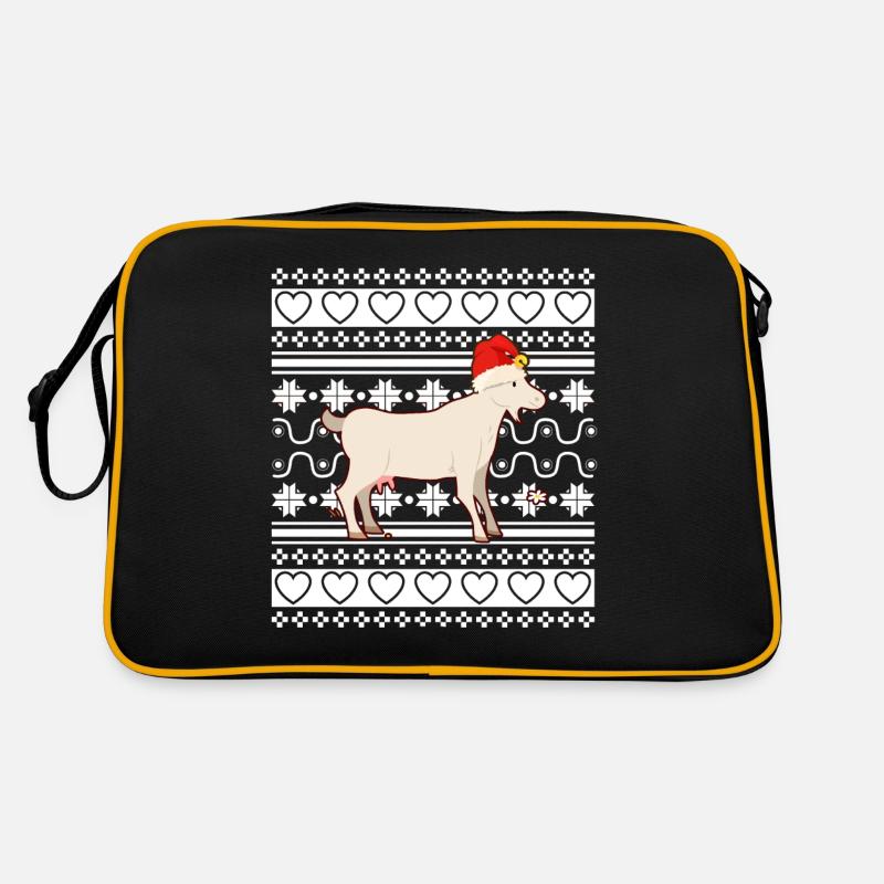 Pull de Noël laid Tshirt Chèvre de Noël Sac Retro