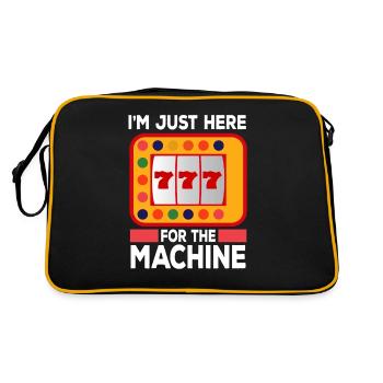 Casino Gambling Slot Machine à sous Jeu de cartes - Sac Retro - noir/or - Dos