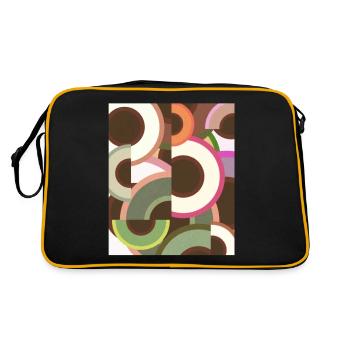 Avant Garde Aesthetic Weirdcore - Retro Bag - black/gold - Back