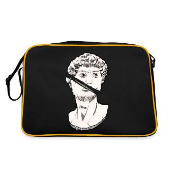 Art Academia Esthétique David Statue Statue grecque - Sac Retro - noir/or - Dos