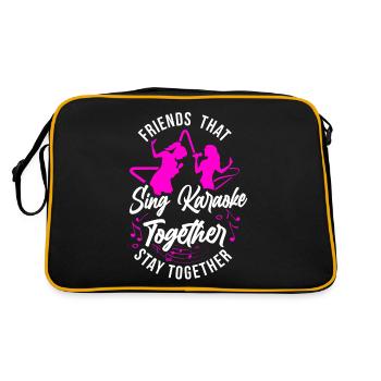 Karaoke Singer Friends That Sing - Retro Bag - black/gold - Back