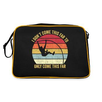 Lustiger Stabhochsprung Stabhochsprung - Retro Tasche - Schwarz/Gold - Hinten
