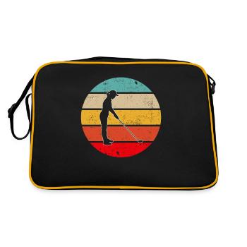 Golf Retro - Retro Bag - black/gold - Back