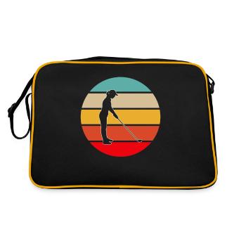Golf Retro - Retro Tasche - Schwarz/Gold - Hinten