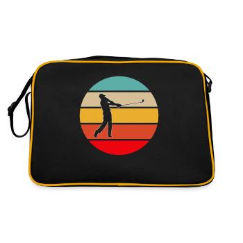 Golf Retro - Retro Tasche - Schwarz/Gold - Hinten