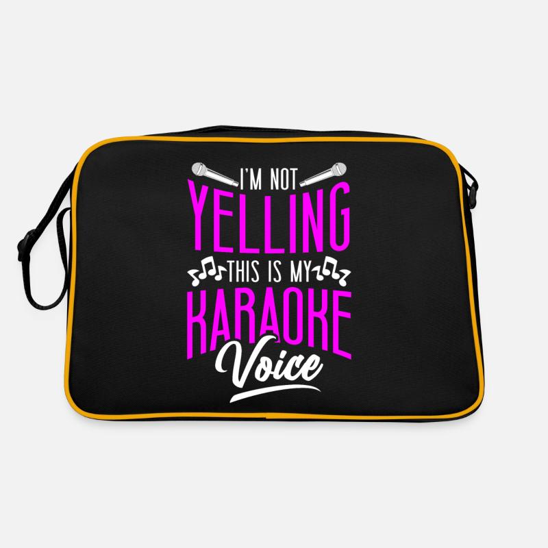 Karaoke Singer I'm Not Yelling Retro Tasche