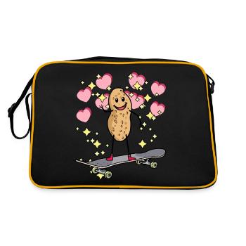 Hearty Peanut Peanut Skater for Kids Hearts - Retro Bag - black/gold - Back