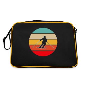 Ski rétro - Sac Retro - noir/or - Dos