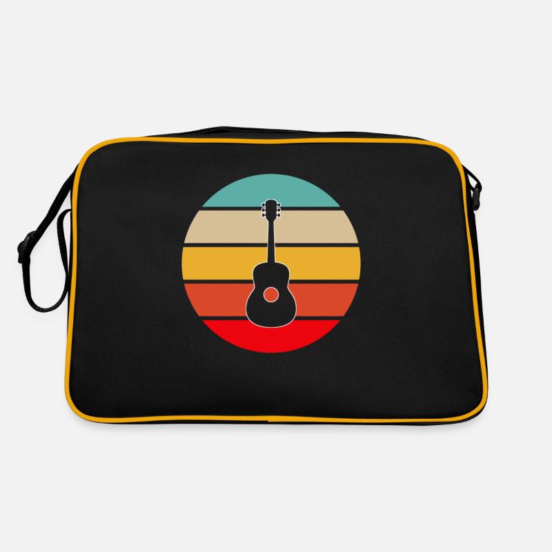 Gitarre Retro - Retro Tasche - Schwarz/Gold