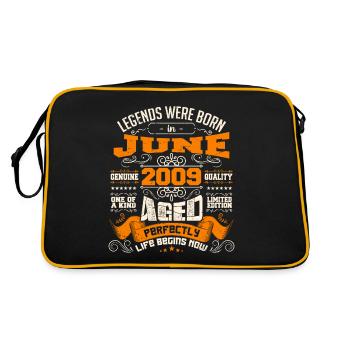 Legends were born in June 2009 | limited Edition - Sac Retro - noir/or - Dos
